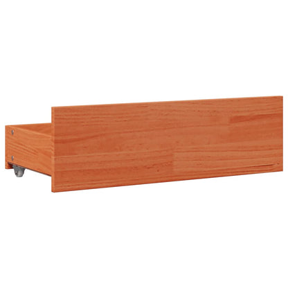 Giroletto senza Materasso con Cassetti Marrone Cera 75x190 cm | homemem39