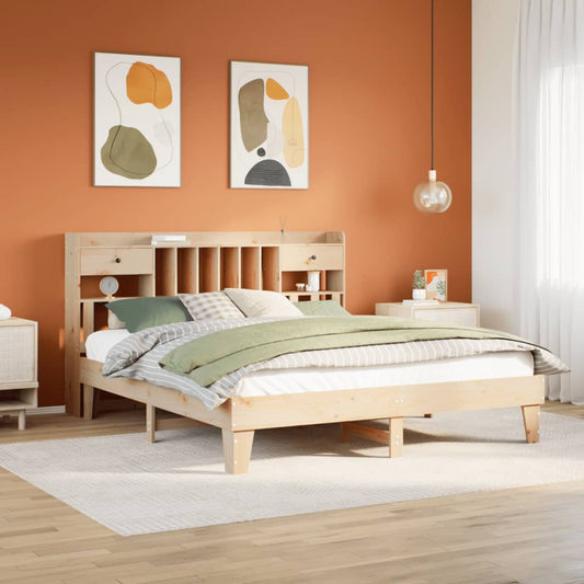 Letto senza Materasso 180x200 cm in Legno Massello di Pino - homemem39