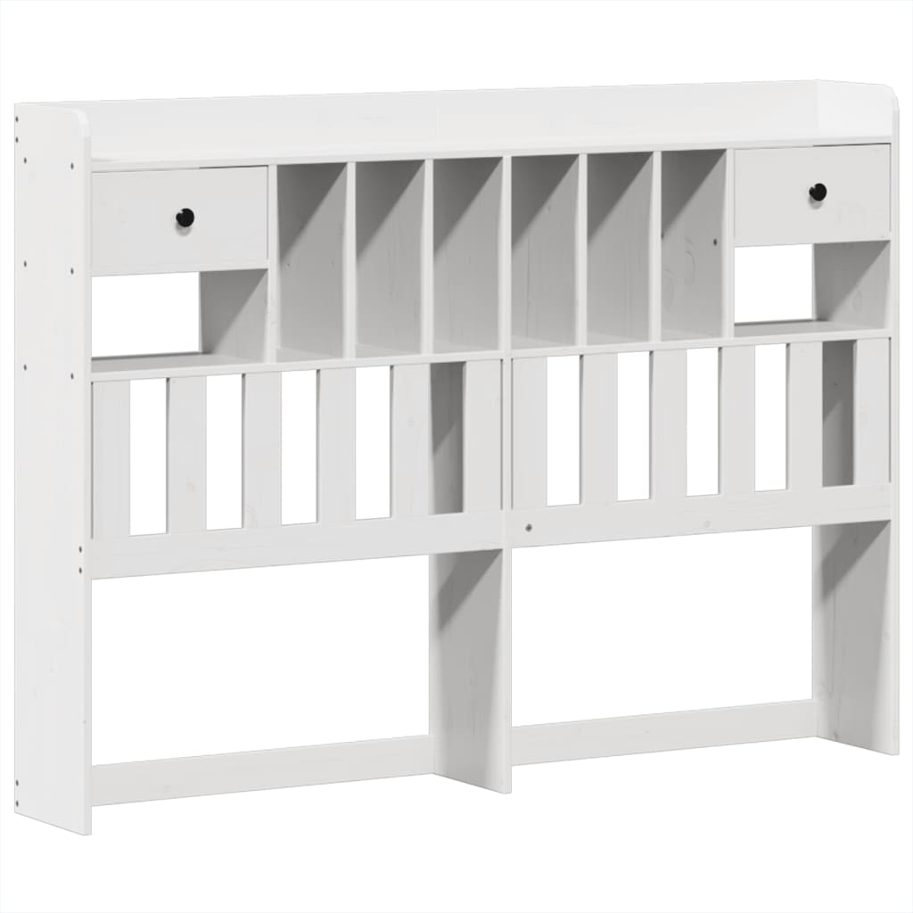 Letto senza Materasso Bianco 160x200 cm Legno Massello di Pino - homemem39