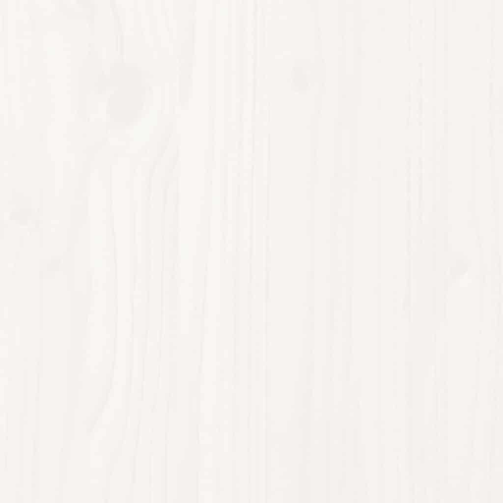 Letto senza Materasso Bianco 90x200 cm Legno Massello di Pino