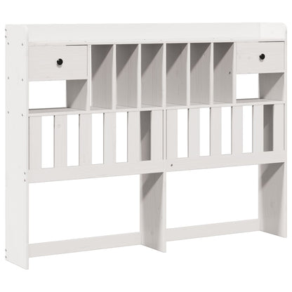 Letto Libreria senza Materasso Bianco 140x200 cm Legno di Pino - homemem39