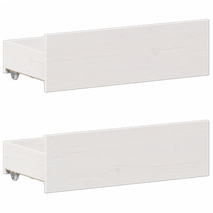 Letto Libreria senza Materasso Bianco 140x200 cm Legno di Pino