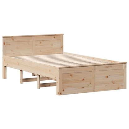 Letto Libreria senza Materasso 120x190cm Legno Massello di Pino