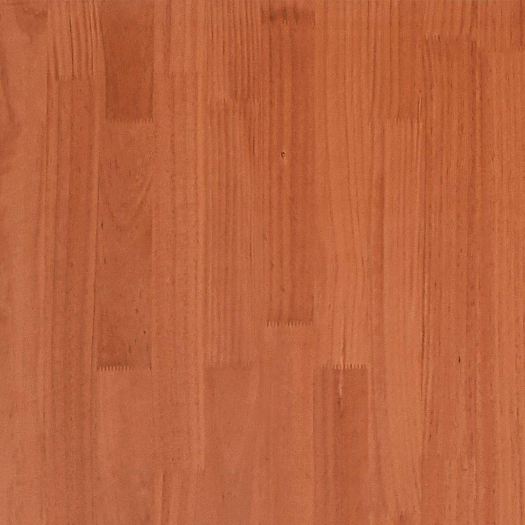 Giroletto senza Materasso Marrone Cera 200x200 cm Legno di Pino