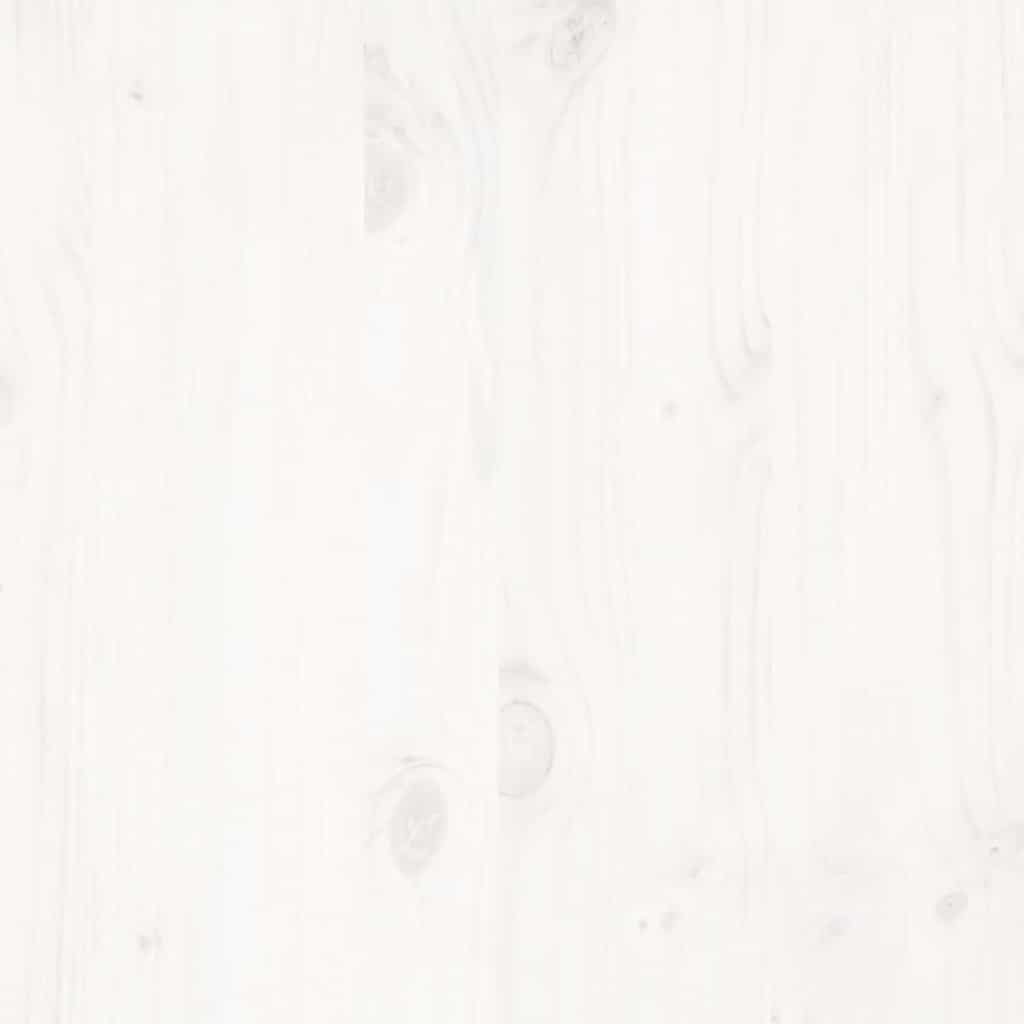 Letto senza Materasso Bianco 160x200 cm Legno Massello di Pino | homemem39