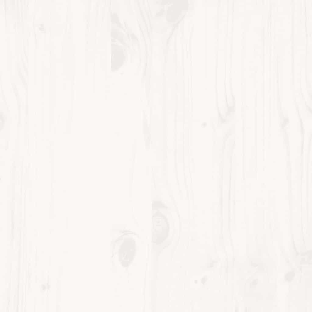 Letto senza Materasso Bianco 150x200 cm Legno Massello di Pino | homemem39