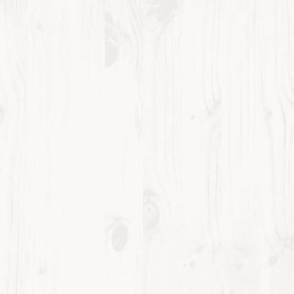 Letto senza Materasso Bianco 150x200 cm Legno Massello di Pino | homemem39