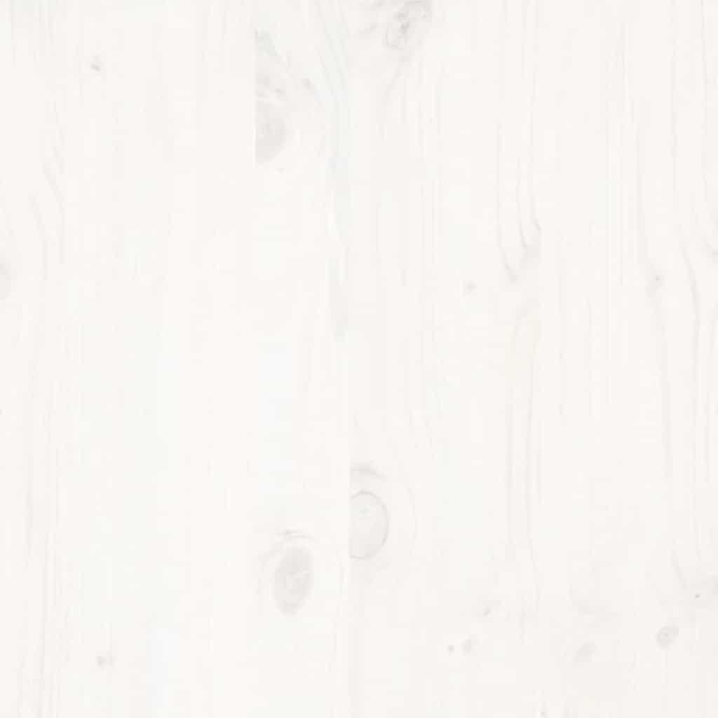 Giroletto senza Materasso Bianco 100x200 cm Legno Massello Pino