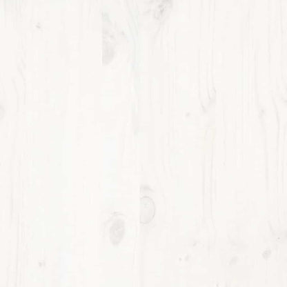 Giroletto senza Materasso Bianco 100x200 cm Legno Massello Pino