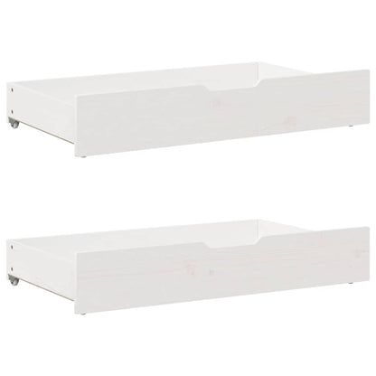 Giroletto senza Materasso Bianco 90x200 cm Legno Massello Pino | homemem39