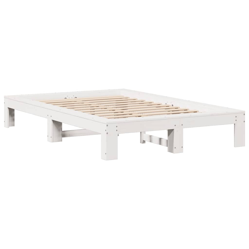 Giroletto senza Materasso Bianco 120x190 cm Legno Massello Pino | homemem39