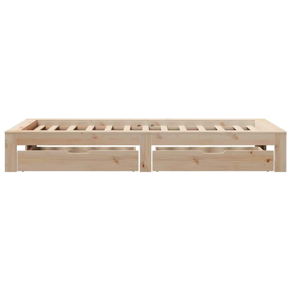 Giroletto senza Materasso 75x190 cm in Legno Massello di Pino | homemem39