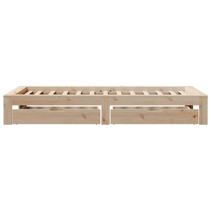 Giroletto senza Materasso 75x190 cm in Legno Massello di Pino | homemem39
