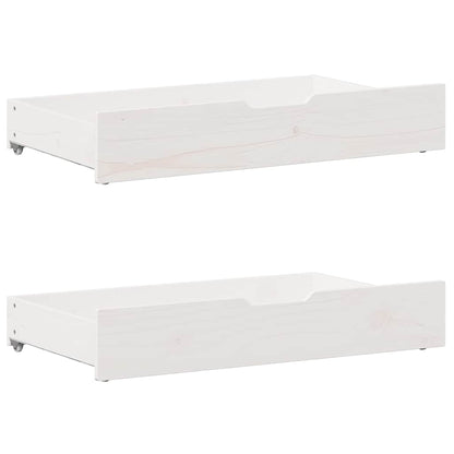 Letto senza Materasso Bianco 140x190 cm Legno Massello di Pino | homemem39