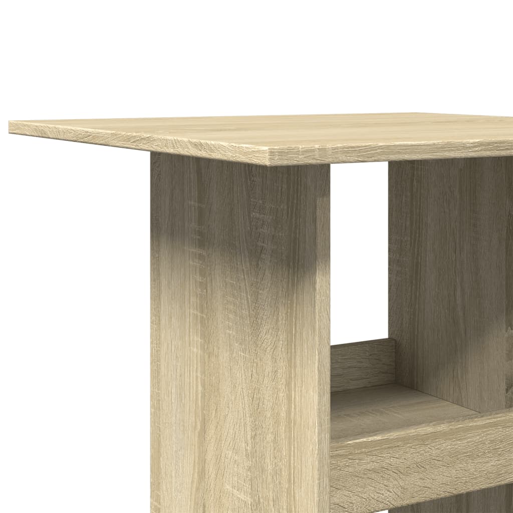 Tavolo Bar Portaoggetti Rovere Sonoma 60x60x102 cm Multistrato | homemem39