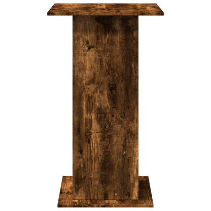 Tavolo Bar Portaoggetti Rovere Fumo 60x60x102 cm Multistrato | homemem39