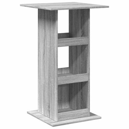 Tavolo Bar Portaoggetti Grigio Sonoma 60x60x102 cm Multistrato | homemem39