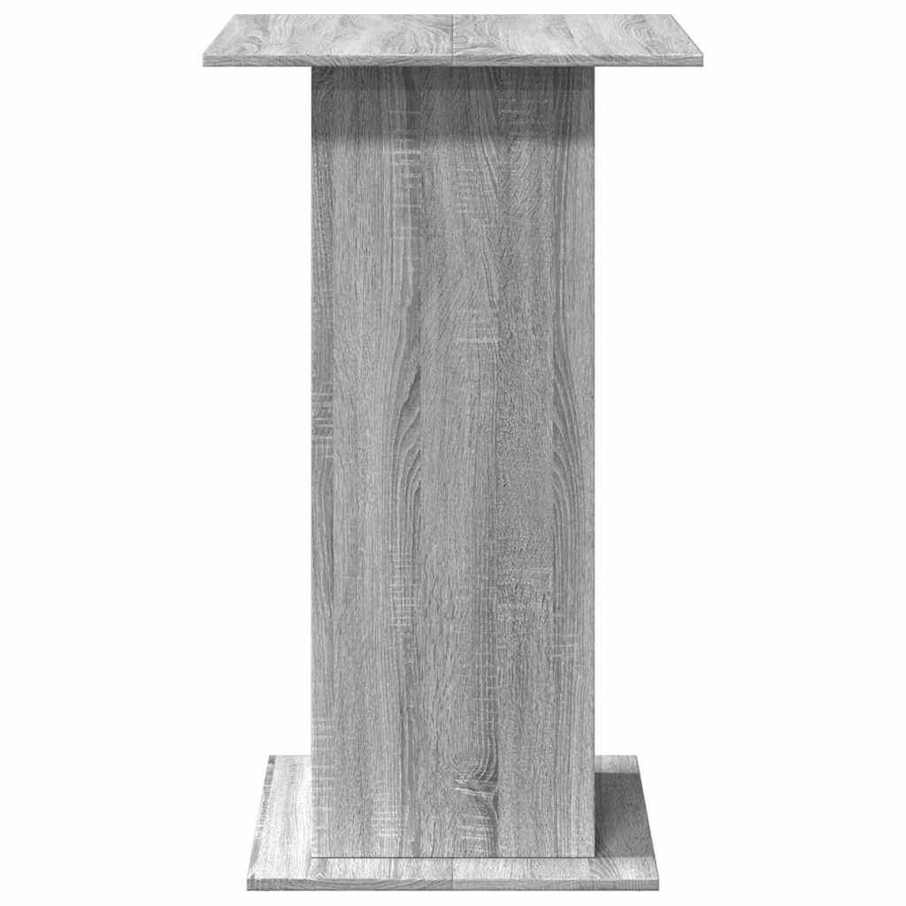 Tavolo Bar Portaoggetti Grigio Sonoma 60x60x102 cm Multistrato | homemem39