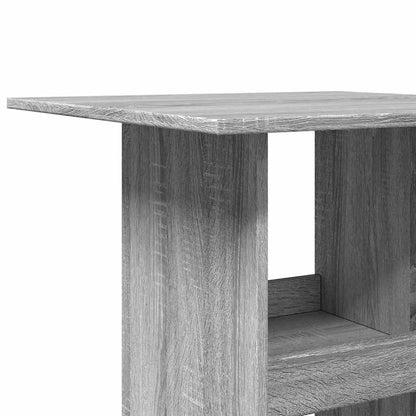 Tavolo Bar Portaoggetti Grigio Sonoma 60x60x102 cm Multistrato | homemem39
