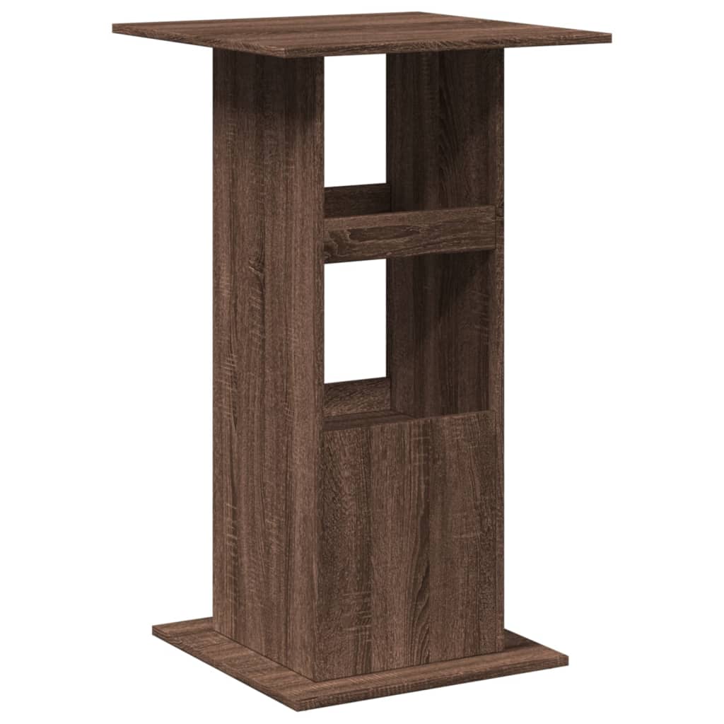 Tavolo Bar Portaoggetti Rovere Marrone 60x60x102 cm Multistrato | homemem39