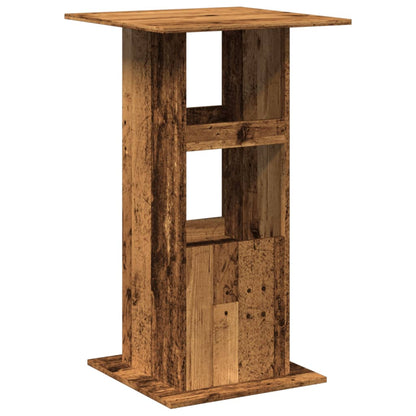 Tavolo Bar Portaoggetti Legno Antico 60x60x102cm in Multistrato | homemem39