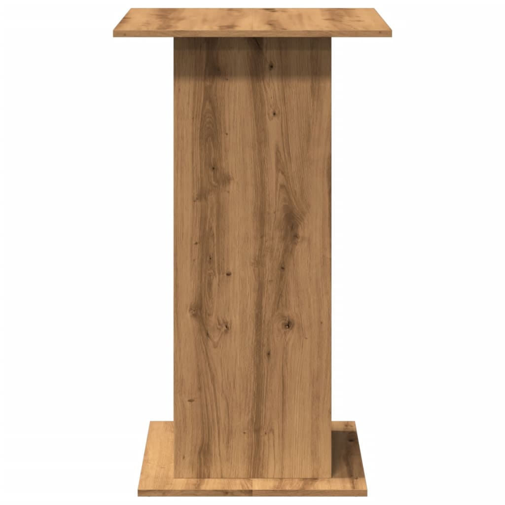 Tavolo Bar Portaoggetti Rovere 60x60x102 cm Legno Multistrato | homemem39