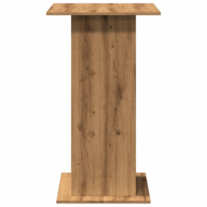 Tavolo Bar Portaoggetti Rovere 60x60x102 cm Legno Multistrato | homemem39
