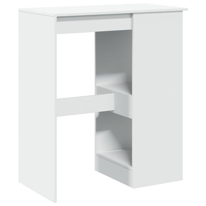 Tavolo Bar con Rastrelliera Bianco 90x47,5x103,5 cm Truciolato | homemem39