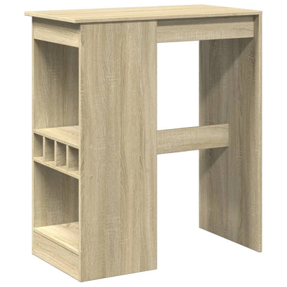 Tavolo Bar con Rastrelliera Sonoma 90x47,5x103,5 cm Multistrato | homemem39
