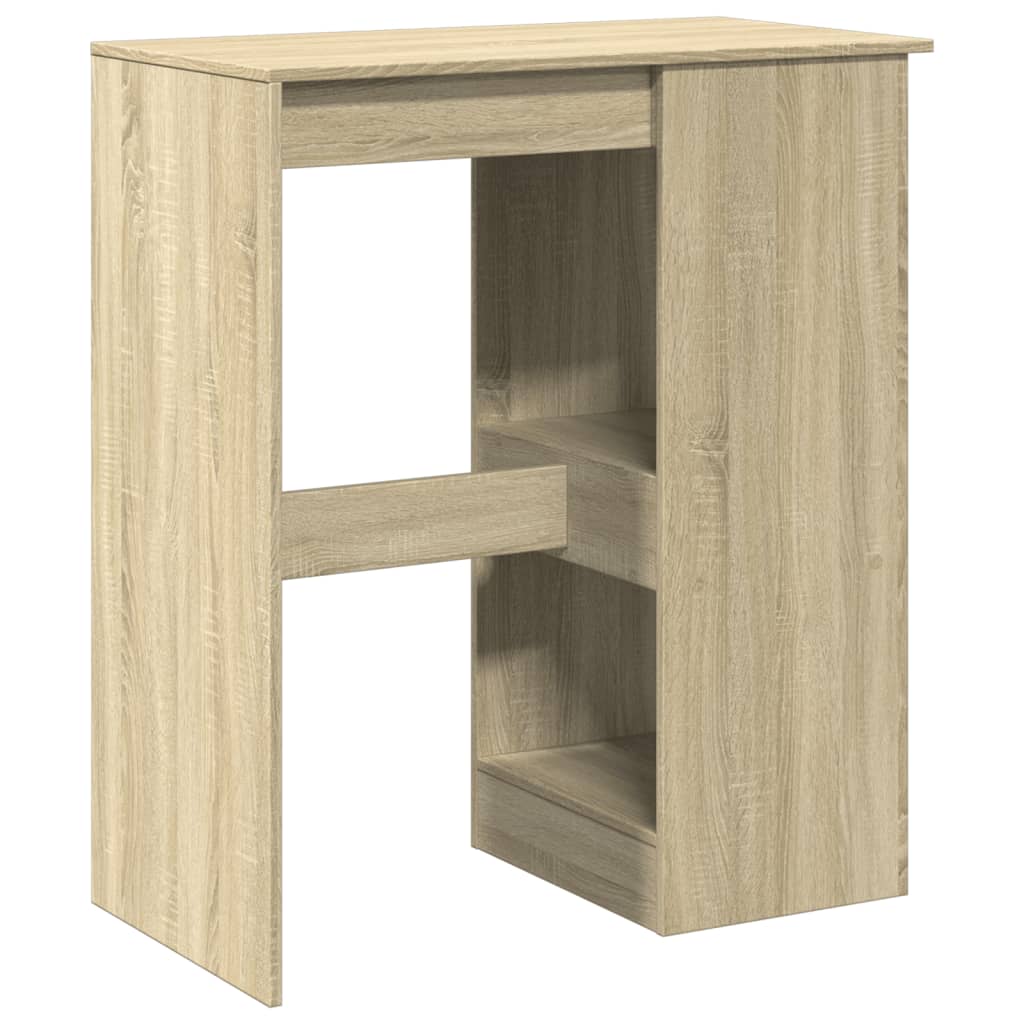 Tavolo Bar con Rastrelliera Sonoma 90x47,5x103,5 cm Multistrato | homemem39