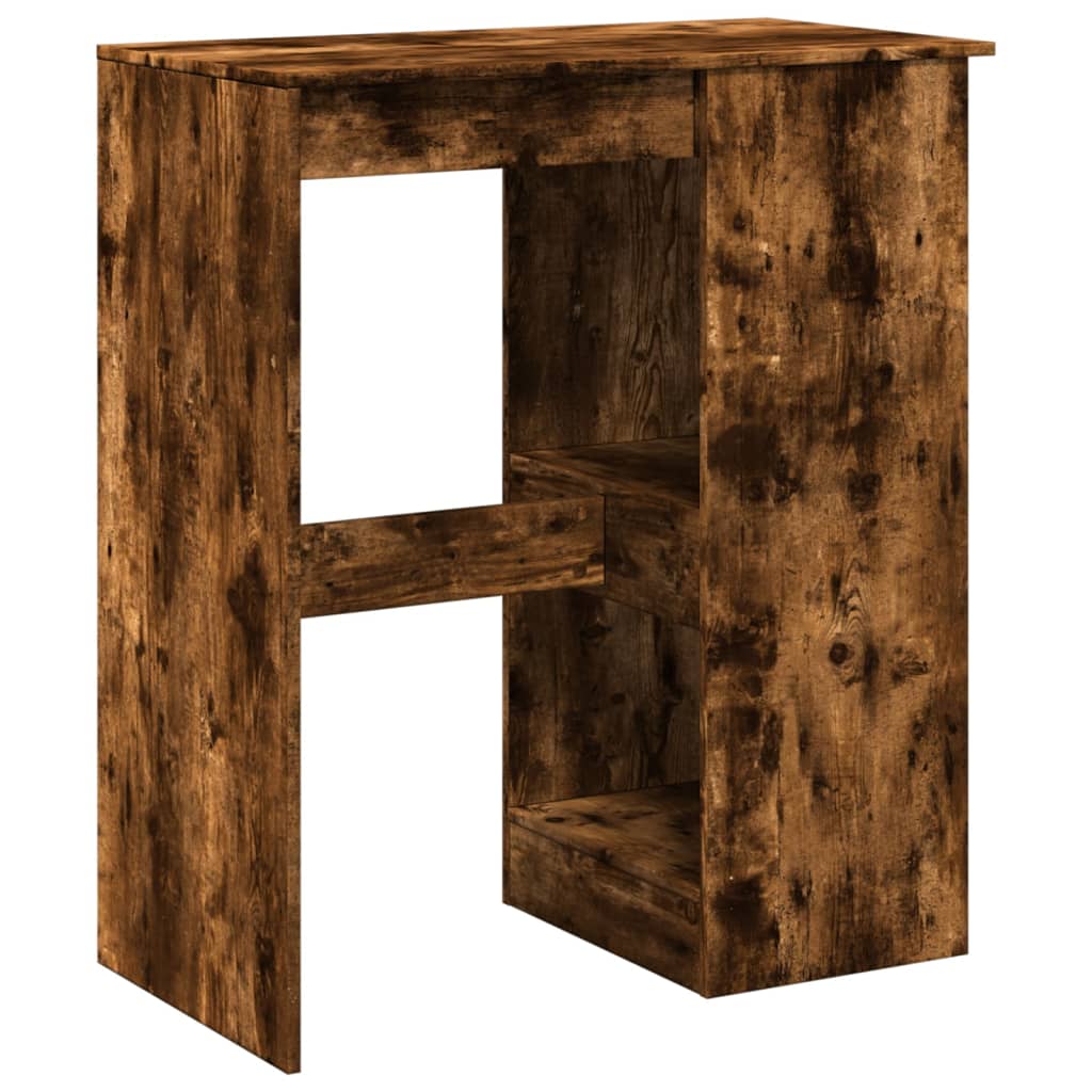 Tavolo Bar con Rastrelliera Rovere 90x47,5x103,5 cm Multistrato | homemem39