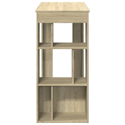 Tavolo Bar con Rastrelliera Sonoma 102x50x103,5 cm Multistrato | homemem39