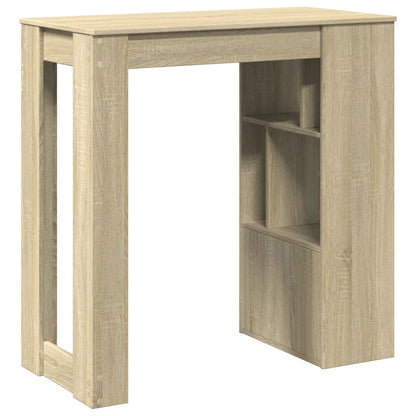Tavolo Bar con Rastrelliera Sonoma 102x50x103,5 cm Multistrato | homemem39