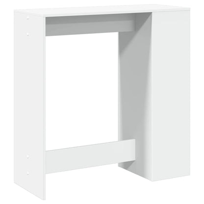 Tavolo Bar con Rastrelliera Bianco 101x40x103,5 cm Multistrato | homemem39