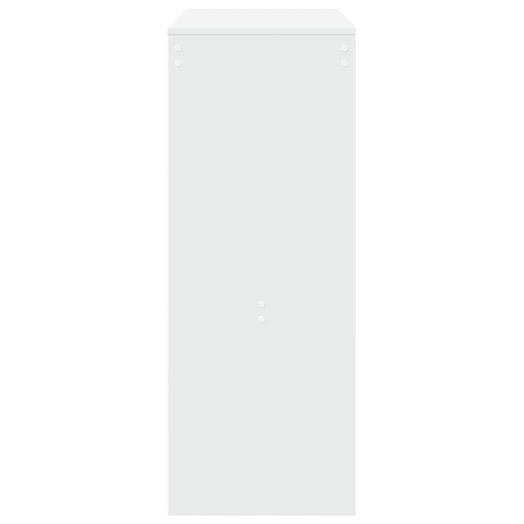 Tavolo Bar con Rastrelliera Bianco 90x40x103,5 cm Multistrato | homemem39