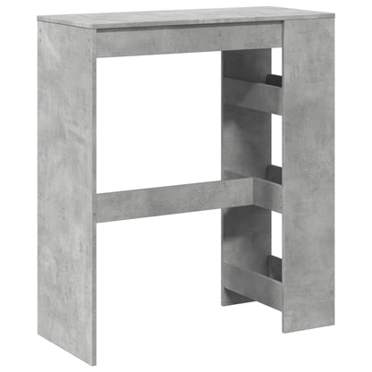 Tavolo Bar con Rastrelliera Grigio 90x40x103,5 cm Multistrato | homemem39