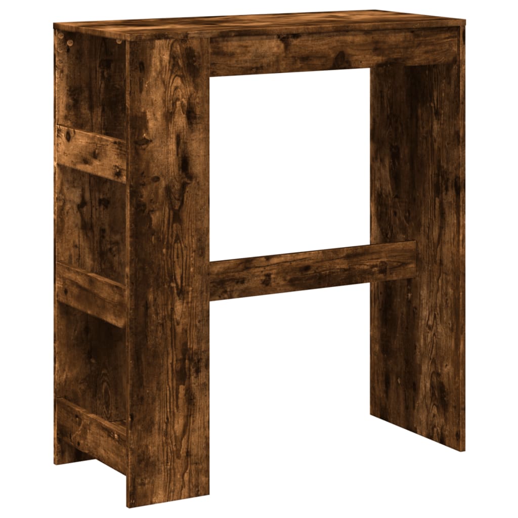Tavolo Bar con Rastrelliera Rovere 90x40x103,5 cm Multistrato | homemem39