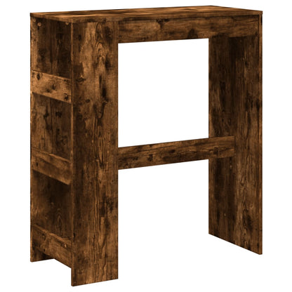 Tavolo Bar con Rastrelliera Rovere 90x40x103,5 cm Multistrato | homemem39
