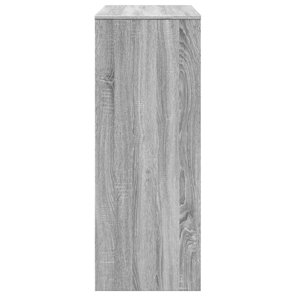 Tavolo Bar con Rastrelliera Grigio 90x40x103,5 cm Multistrato | homemem39
