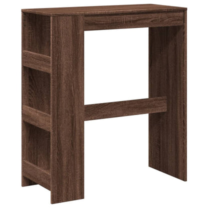 Tavolo Bar con Rastrelliera Marrone 90x40x103,5 cm Multistrato | homemem39