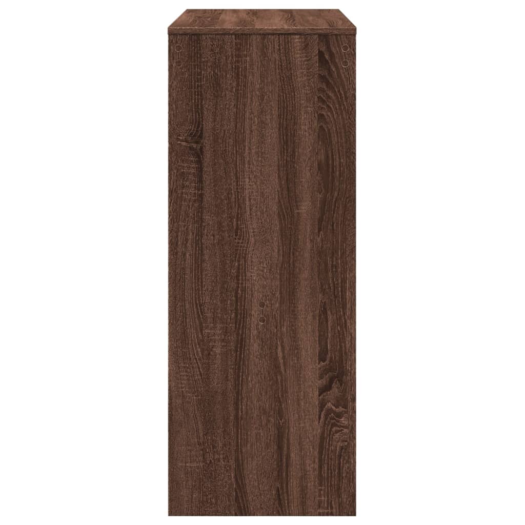 Tavolo Bar con Rastrelliera Marrone 90x40x103,5 cm Multistrato | homemem39