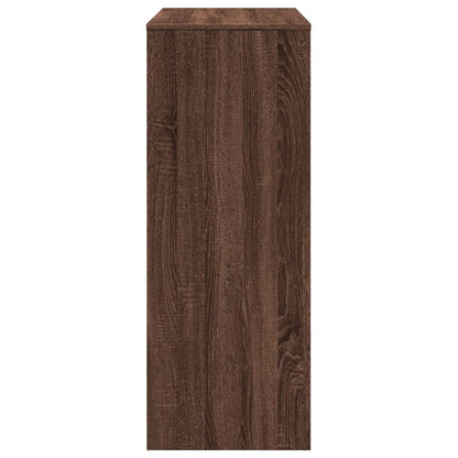 Tavolo Bar con Rastrelliera Marrone 90x40x103,5 cm Multistrato | homemem39