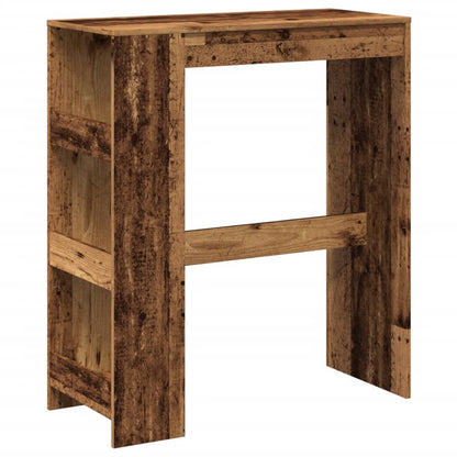 Tavolo Bar con Rastrelliera Antico 90x40x103,5 cm Multistrato
