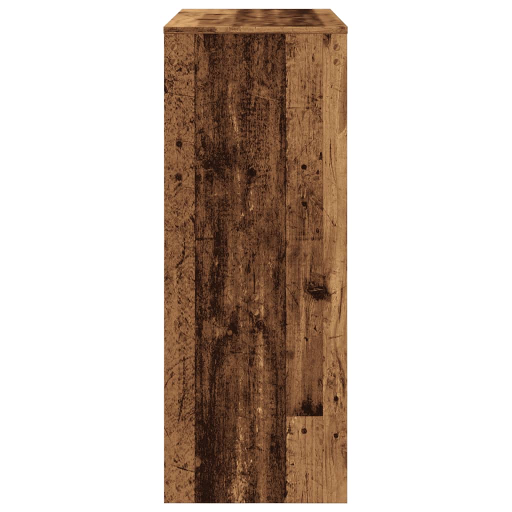 Tavolo Bar con Rastrelliera Antico 90x40x103,5 cm Multistrato | homemem39