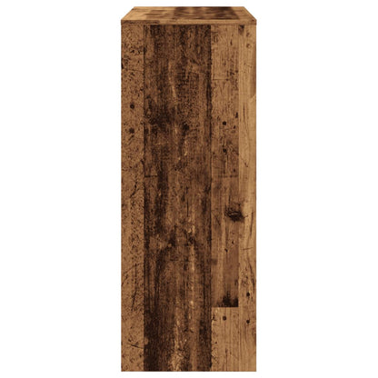 Tavolo Bar con Rastrelliera Antico 90x40x103,5 cm Multistrato | homemem39