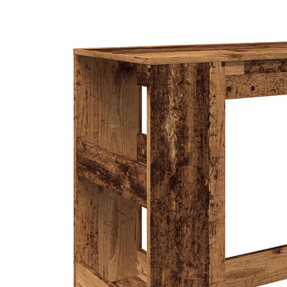Tavolo Bar con Rastrelliera Antico 90x40x103,5 cm Multistrato | homemem39