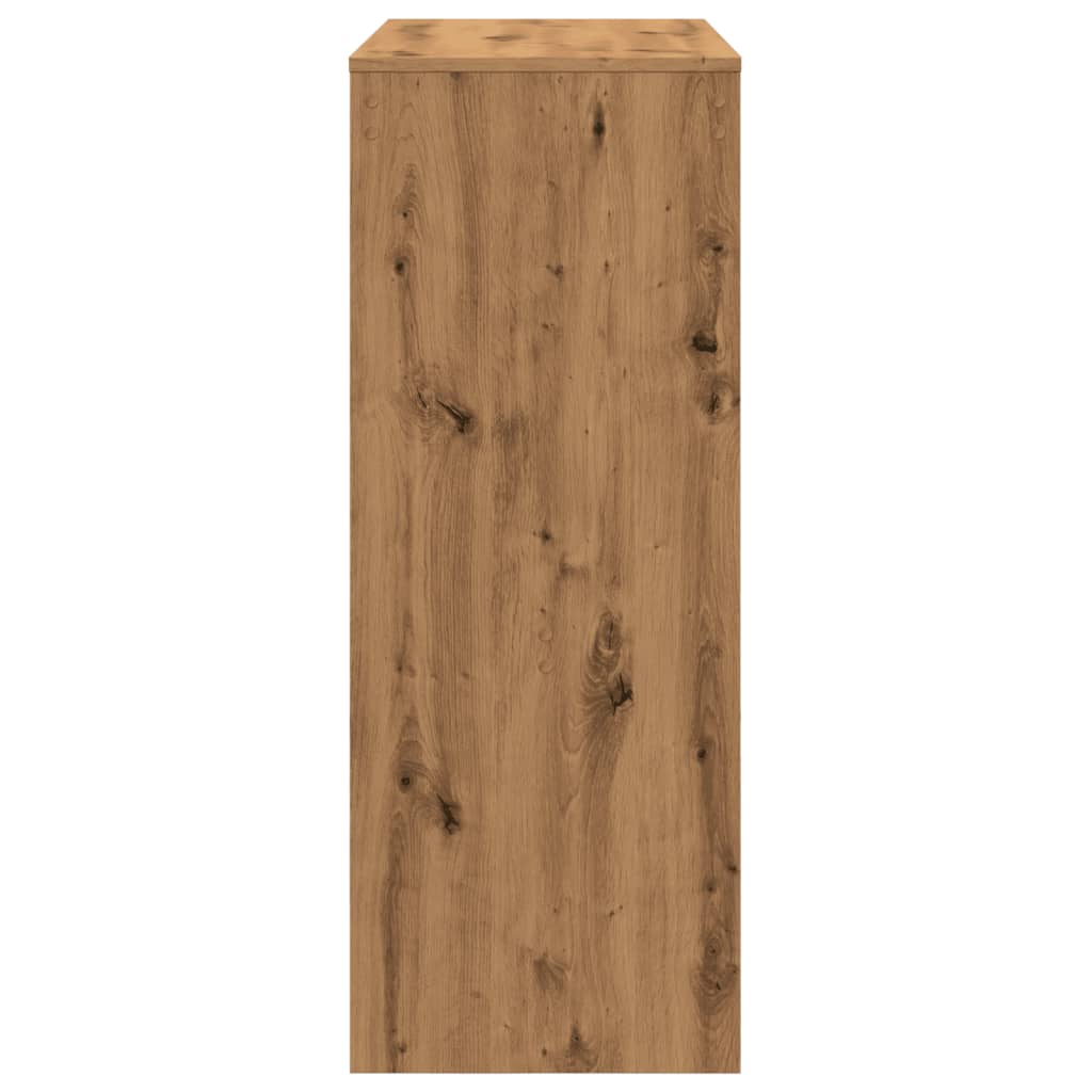 Tavolo Bar con Rastrelliera Rovere 90x40x103,5 cm Multistrato | homemem39