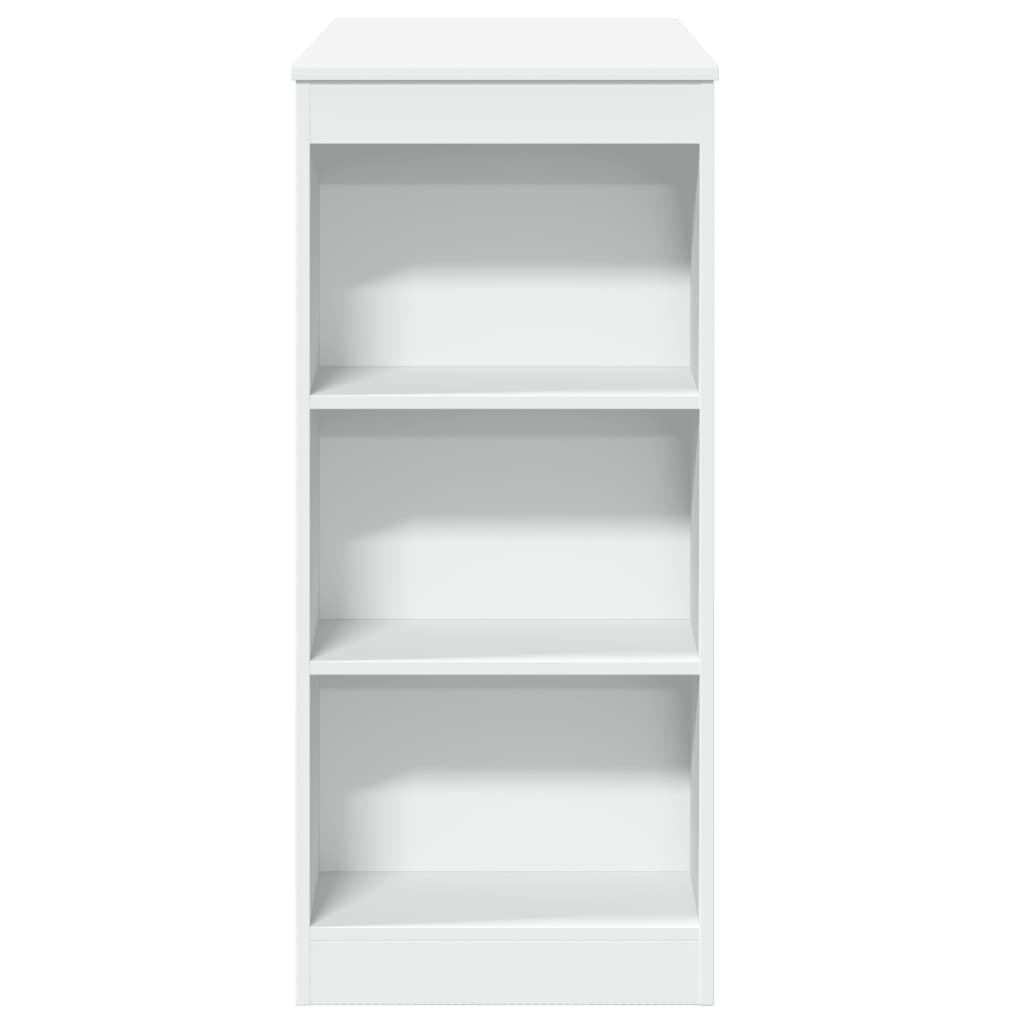 Tavolo Bar con Rastrelliera Bianco 95x47x103,5 cm Multistrato