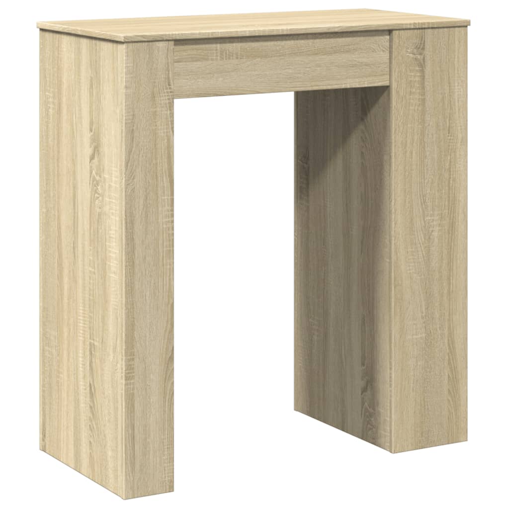 Tavolo Bar con Rastrelliera Sonoma 95x47x103,5 cm Multistrato | homemem39