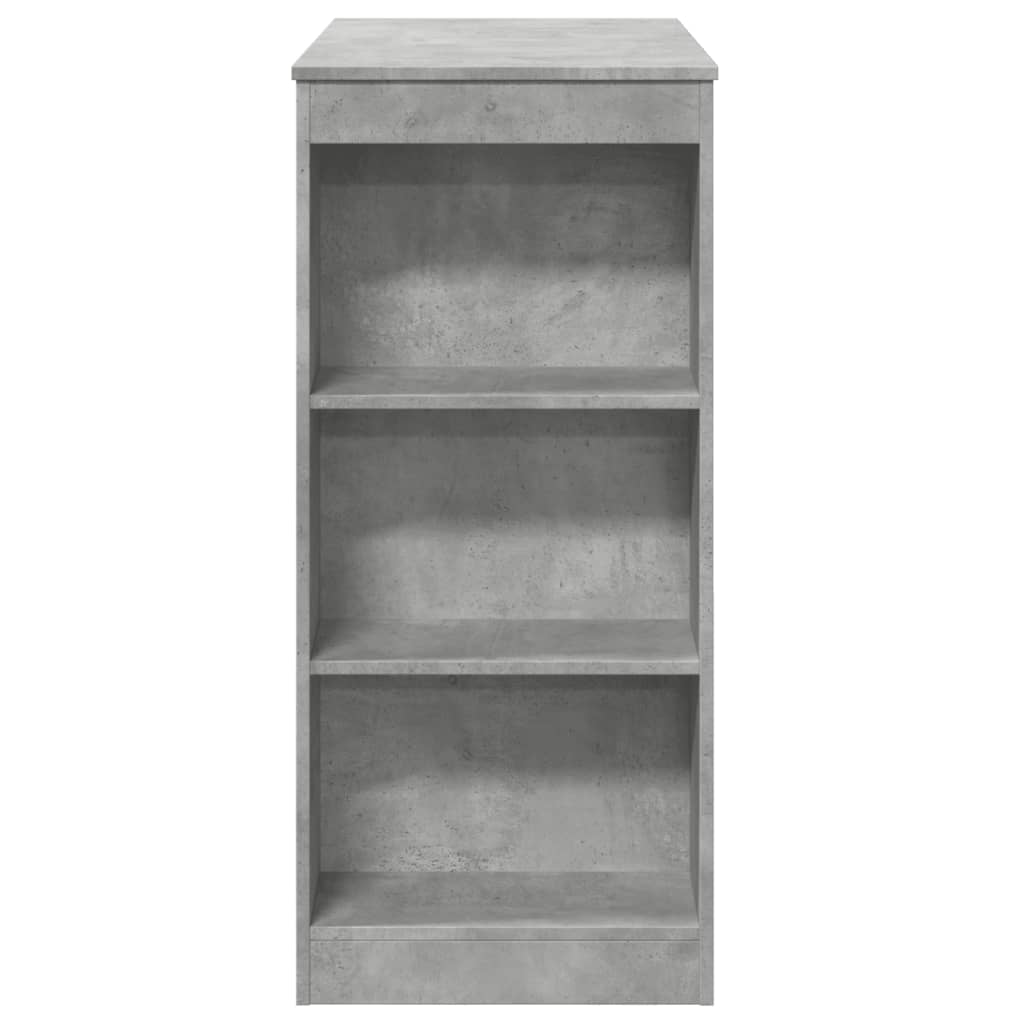 Tavolo Bar con Rastrelliera Grigio 95x47x103,5 cm Multistrato | homemem39